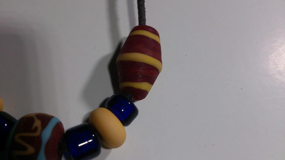 Replik einer frühmittelalterlichen Glasperlenkette (Merovinger)