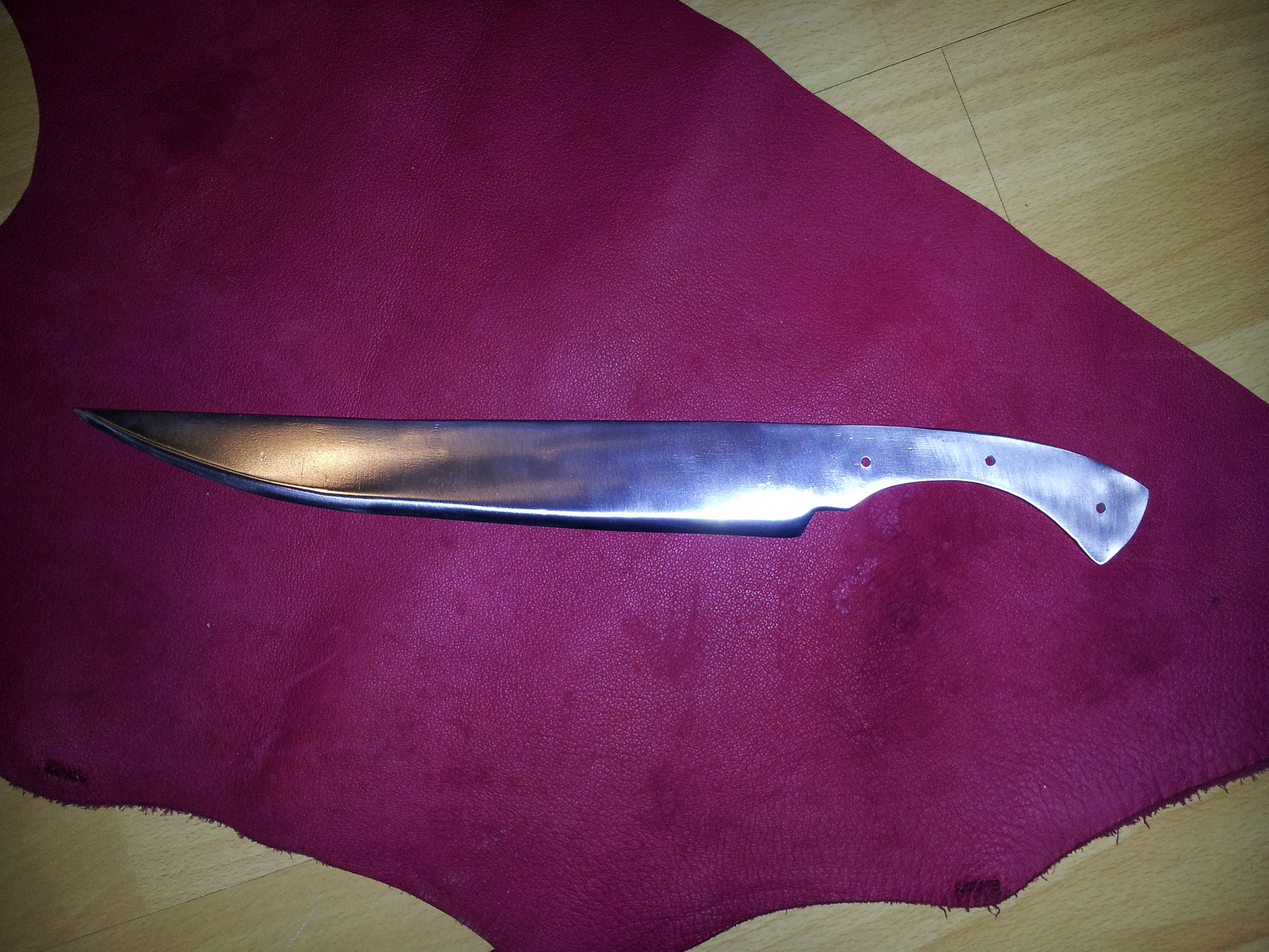 Das neueste keltische Hiebmesser im Entstehen!